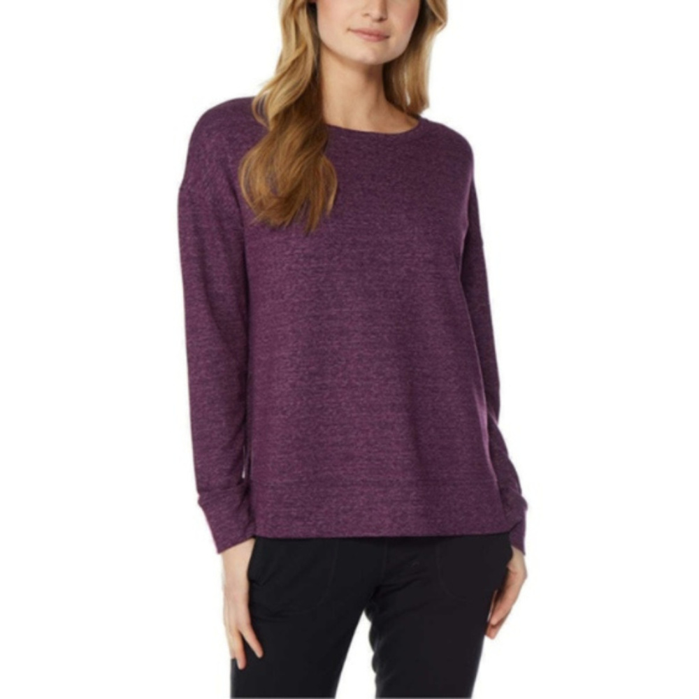 32 Degrees Heat Crew Neck Fleece High Low Pullover - Picture 2 of 5